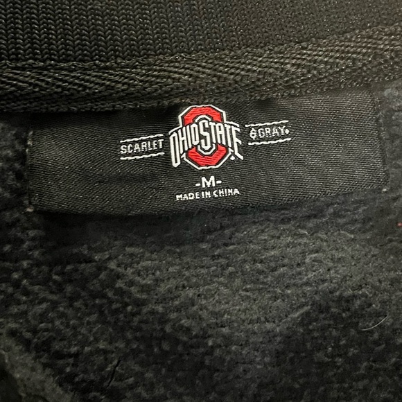 Ohio State Scarlet and Gray 1/4 Zip Fleece - Picture 3 of 7